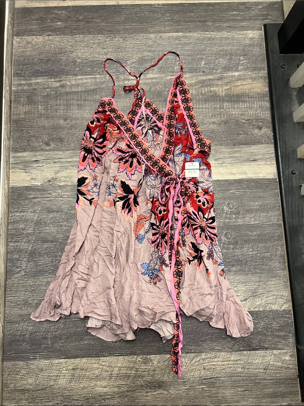 NWT Intimately by Free People Garden Slip in Silver Leaves Combo - Picture 3 of 6